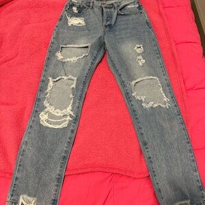 Fashion Nova Light Blue Denim Jeans